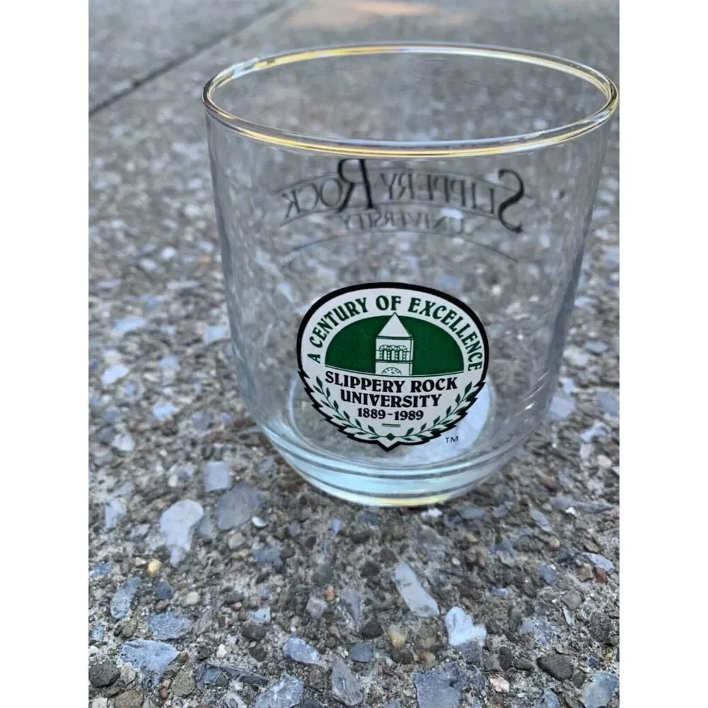 Slippery Rock University A Century of Excellence 1889-1989 Tumbler Glass